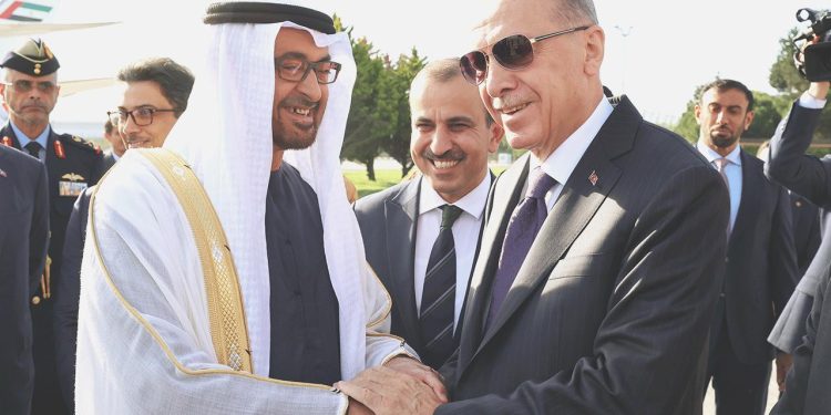 Cumhurbaşkanı Erdoğan BAE Devlet Lideri ile görüştü