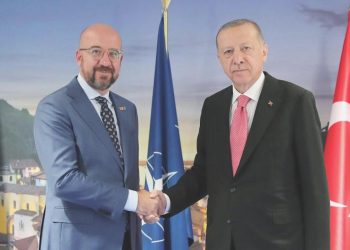 Cumhurbaşkanı Erdoğan Charles Michel ile görüştü