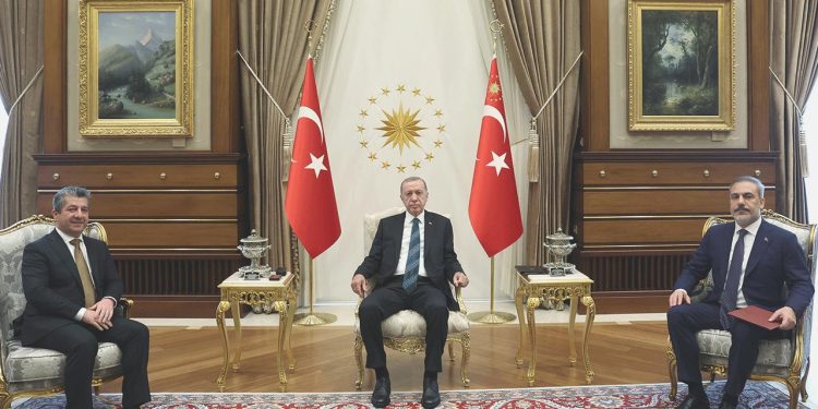 Erdoğan, IKBY Başbakanı Mesrur Barzani’yle görüştü