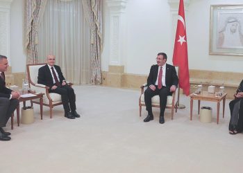 Yılmaz ile Bakan Şimşek, BAE Devlet Lideri Al Nahyan ile görüştü