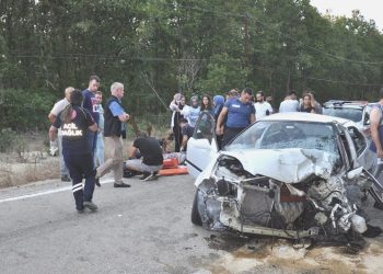 Tekirdağ’da iki araba çarpıştı: 1ölü, 2 yaralı