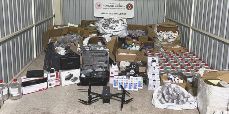 25 milyon liralık kaçak eşyaya el konuldu