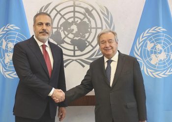 Dışişleri Bakanı Fidan, BM Genel Sekreteri Guterres ile  bir ortaya geldi