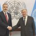 Dışişleri Bakanı Fidan, BM Genel Sekreteri Guterres ile  bir ortaya geldi