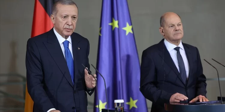 Cumhurbaşkanı Erdoğan ve Almanya Başbakanı Scholz ortak basın toplantısı düzenledi