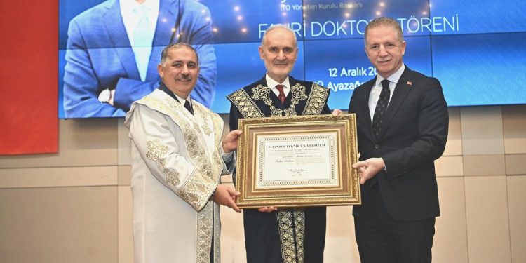 İTO Lideri Avdagiç’e İTÜ’den “fahri doktora” unvanı