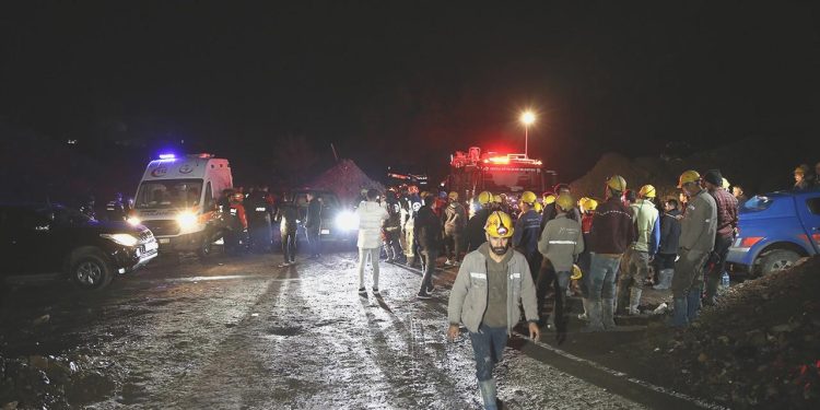 Krom madeninde göçük