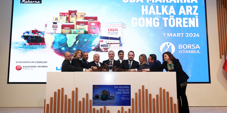 Borsa İstanbul’da gong Oba Makarnacılık Sanayi ve Ticaret A.Ş. için çaldı