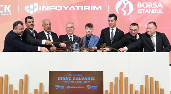 Borsa İstanbul’da gong Kıraç Galvaniz için çaldı