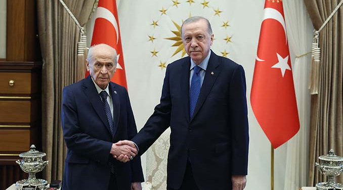 Cumhurbaşkanı Erdoğan, Bahçeli’yi kabul etti