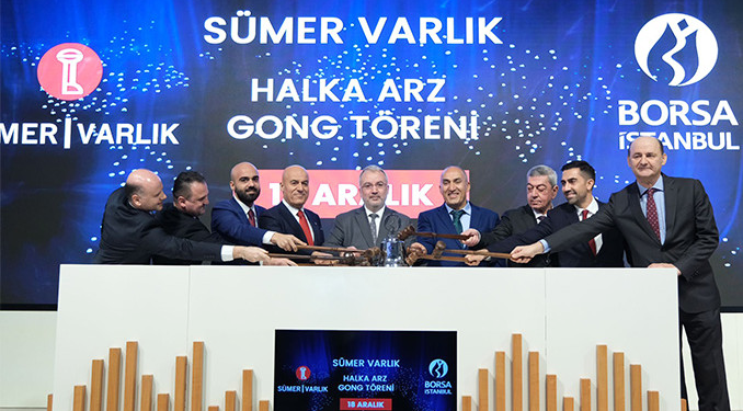 Borsa İstanbul’da gong Sümer Varlık Yönetim için çaldı