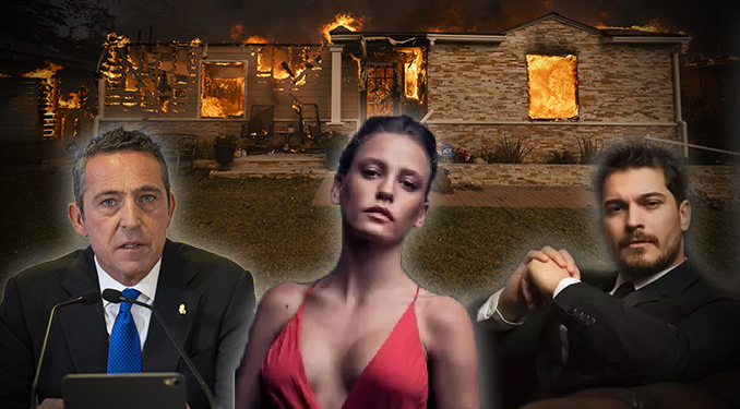 ABD’de yangın: Türk ünlülerin evleri ateş hattında!