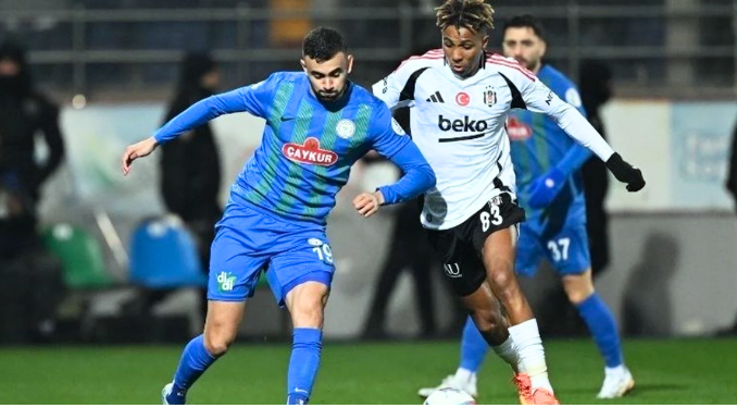 Beşiktaş, Rize’den 1 puan ile dönüyor