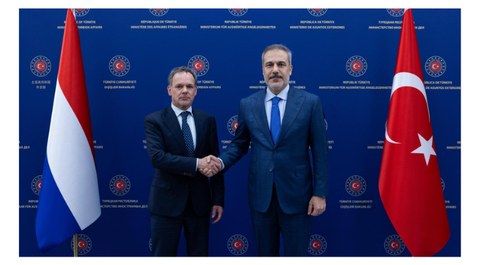 Dışişleri Bakanı Fidan ile Hollandalı mevkidaşı Veldkamp görüştü