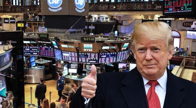 Trump dostlarının borsada vurgun yapmasıyla övündü