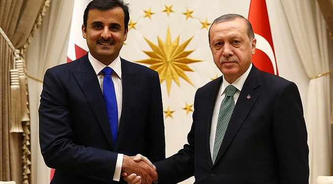 Cumhurbaşkanı Erdoğan, Katar Emiri ile görüştü