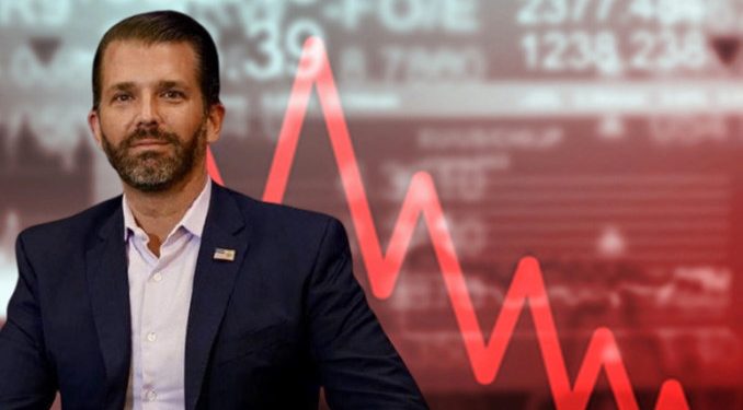 Trump’ın oğlu borsada hüsrana uğradı: Hisseleri çakıldı!