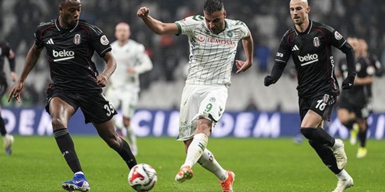 Beşiktaş, Konyaspor’u 2-1 mağlup ederek 3 puanı aldı